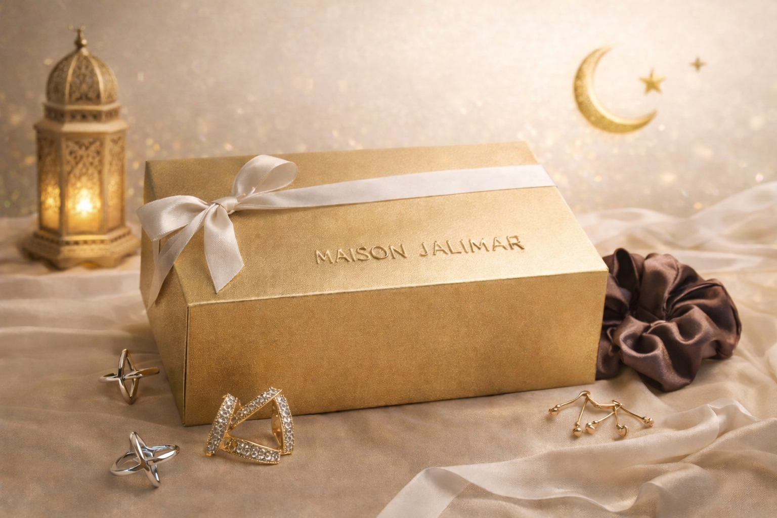 Boite cadeau Maison Jalimar avec Hijab et accessoires