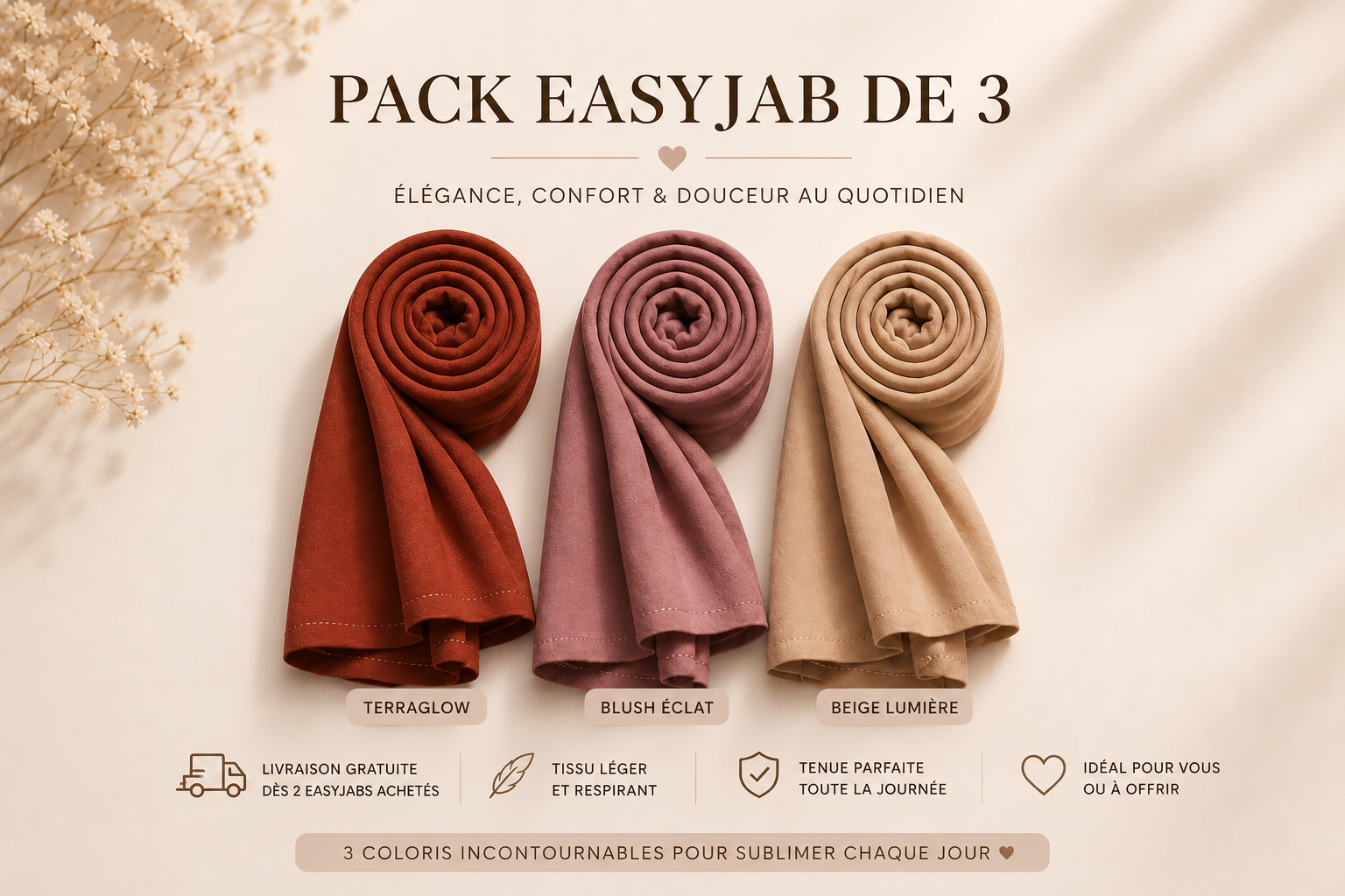 Pack de 3 easyjab au choix vendu 144 euros au lieu de 179 euros + livraison offerte